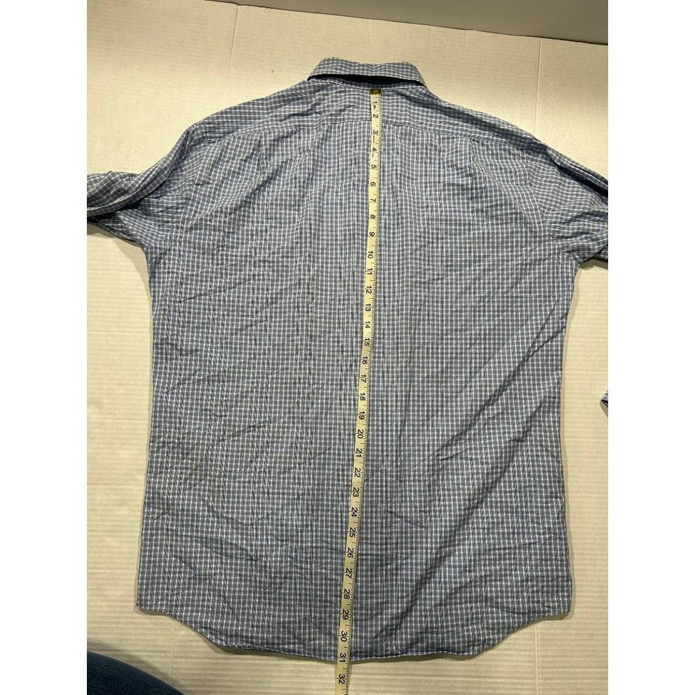 Polo Ralph Lauren Lowell Sport Mens Long Sleeve Button Down Blue Check Medium‎ - Picture 4 of 7